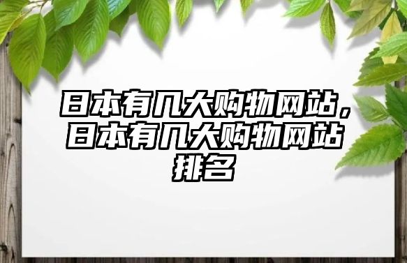 日本有幾大購(gòu)物網(wǎng)站，日本有幾大購(gòu)物網(wǎng)站排名