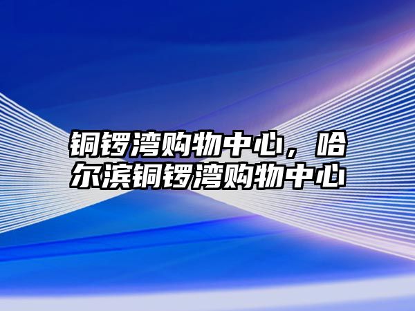 銅鑼灣購物中心，哈爾濱銅鑼灣購物中心