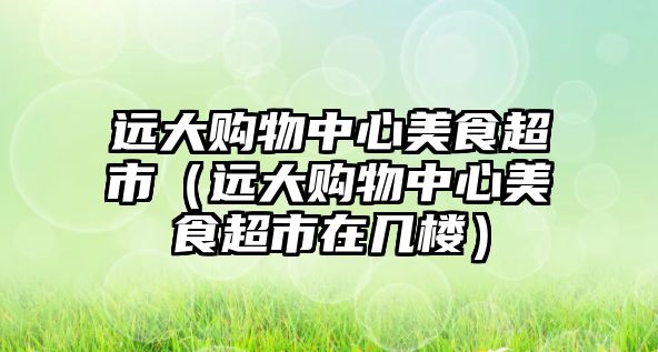 遠(yuǎn)大購(gòu)物中心美食超市（遠(yuǎn)大購(gòu)物中心美食超市在幾樓）