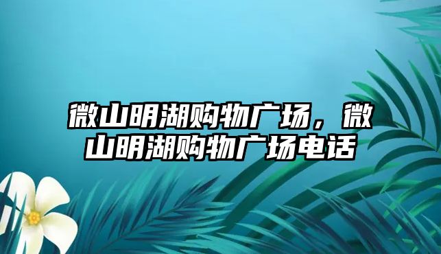 微山明湖購物廣場，微山明湖購物廣場電話